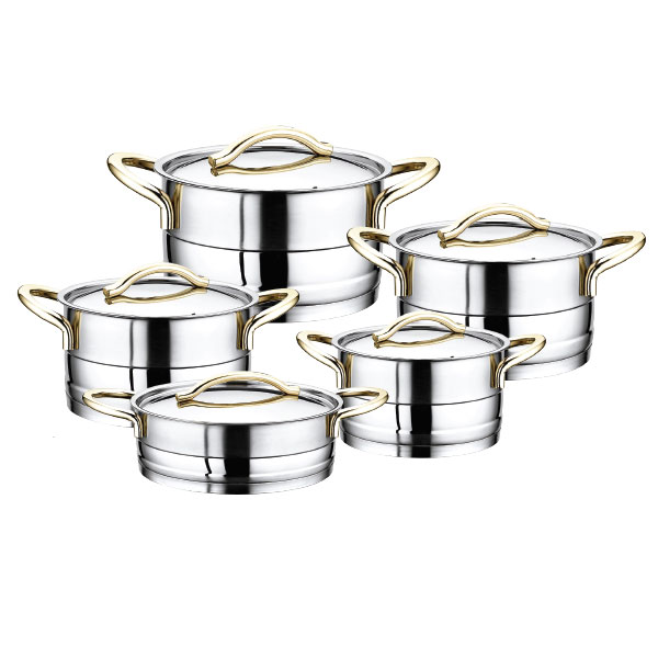 Masterchef set posuđa od INOX-a 10/1 - 1015-G Masterchef set posuđa od INOX-a 10/1 - 1015-G