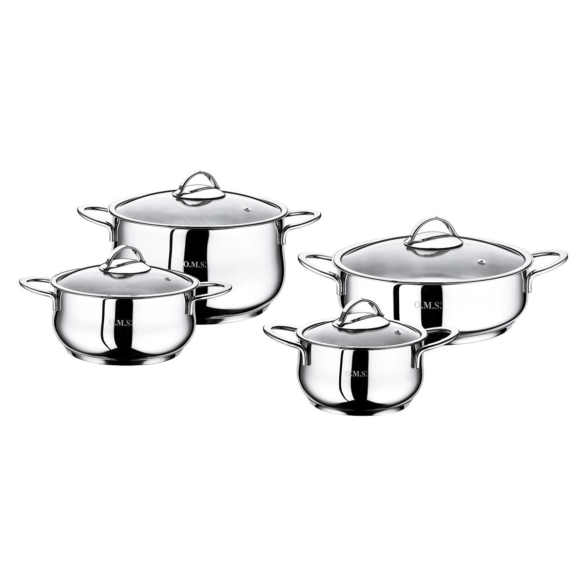 Silver set posuđa od INOX-a 8/1 - 1023 Silver set posuđa od INOX-a 8/1 - 1023
